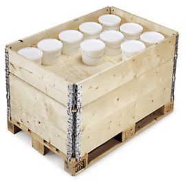 Paletten-Aufsatzrahmen für Wellpapp Palettenbox - Optimale Lagerung und Transport