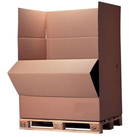 Abklappbarer Palettenkarton 1185 x 785 x 1070 mm (Innenmaß) - Ideal für Palettencontainer