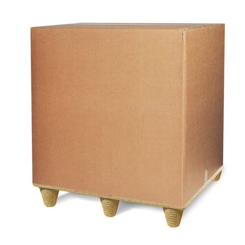 Wellpapp Palettenbox 2-wellig - 780 x 580 x 750 mm - Qualität 2.40 BC - Braun - 0,35 cbm